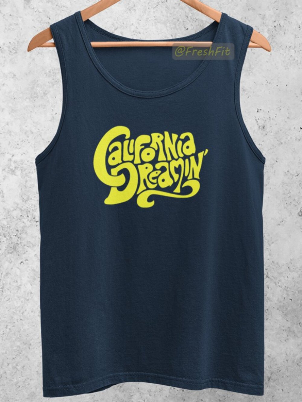 🆕California Dreamin' Navy Blue Tank Top